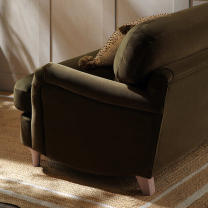 Canapé en velours d'algues Daphnis, causeuse