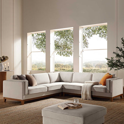 Canapé d'angle Dipley Champagne Velvet Grande