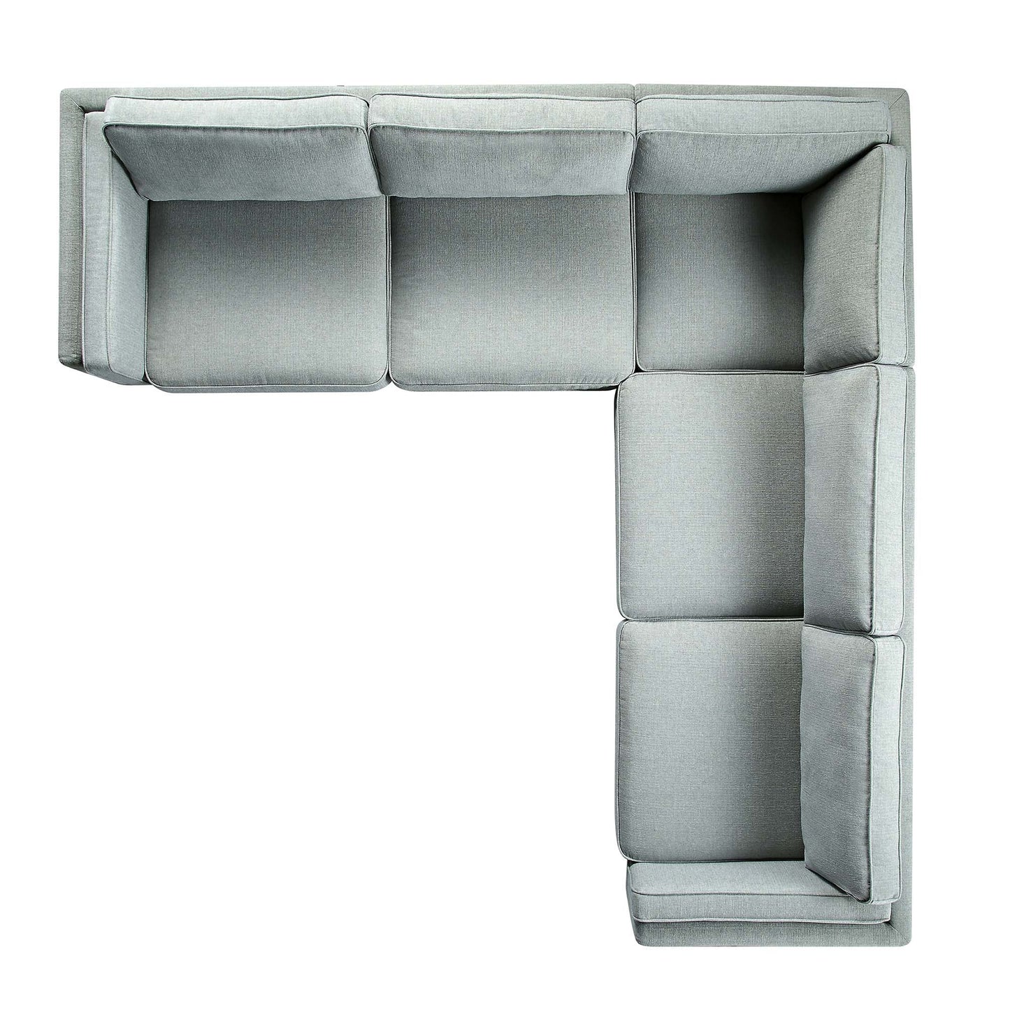 Canapé d'angle Dipley Sage en tissu tissé Grande