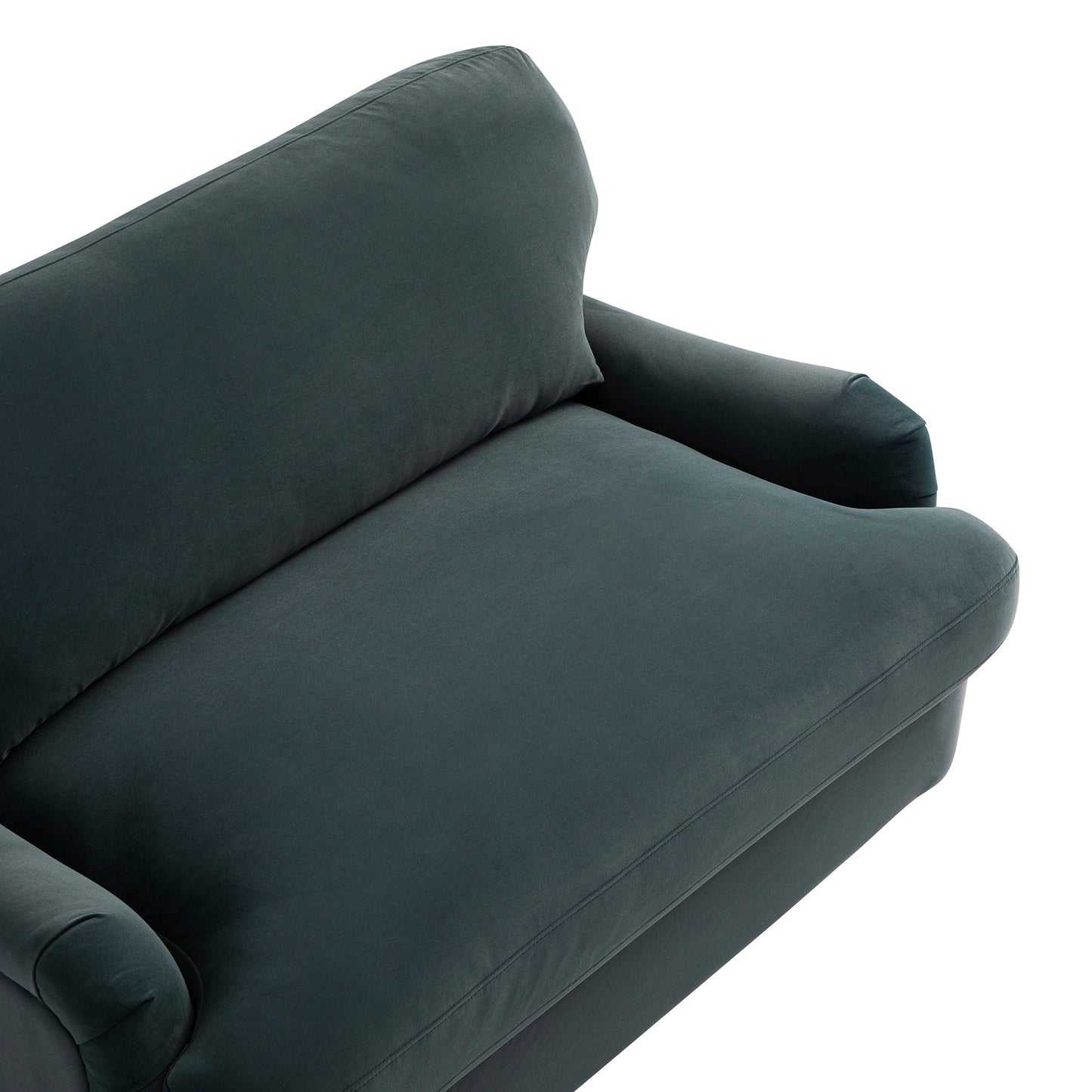 Canapé-lit en velours bleu égéen Daphnis, causeuse