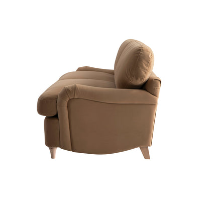 Canapé-lit 3 places Daphnis en velours camel