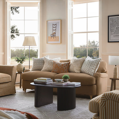 Canapé-lit 3 places Daphnis en velours camel