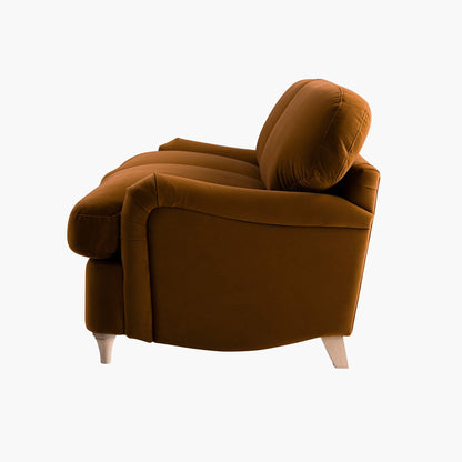 Canapé-lit 3 places en velours cannelle Daphnis