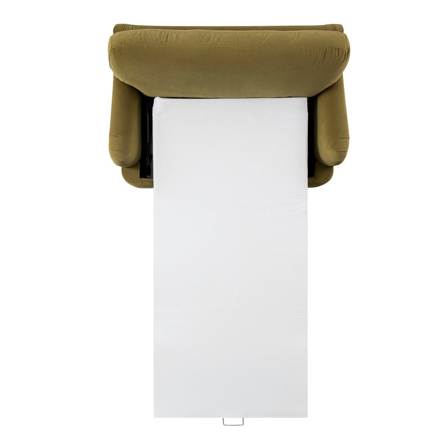 Canapé-lit en velours Daphnis Fudge, causeuse