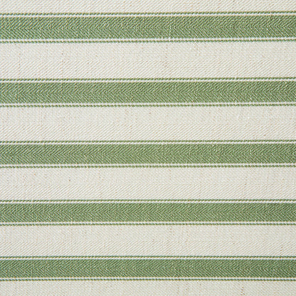 Canapé-lit et causeuse en tissu mélangé de lin à rayures vertes Daphnis