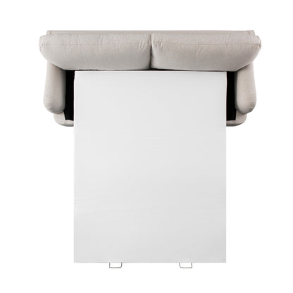 Canapé-lit 3 places en tissu avoine Daphnis