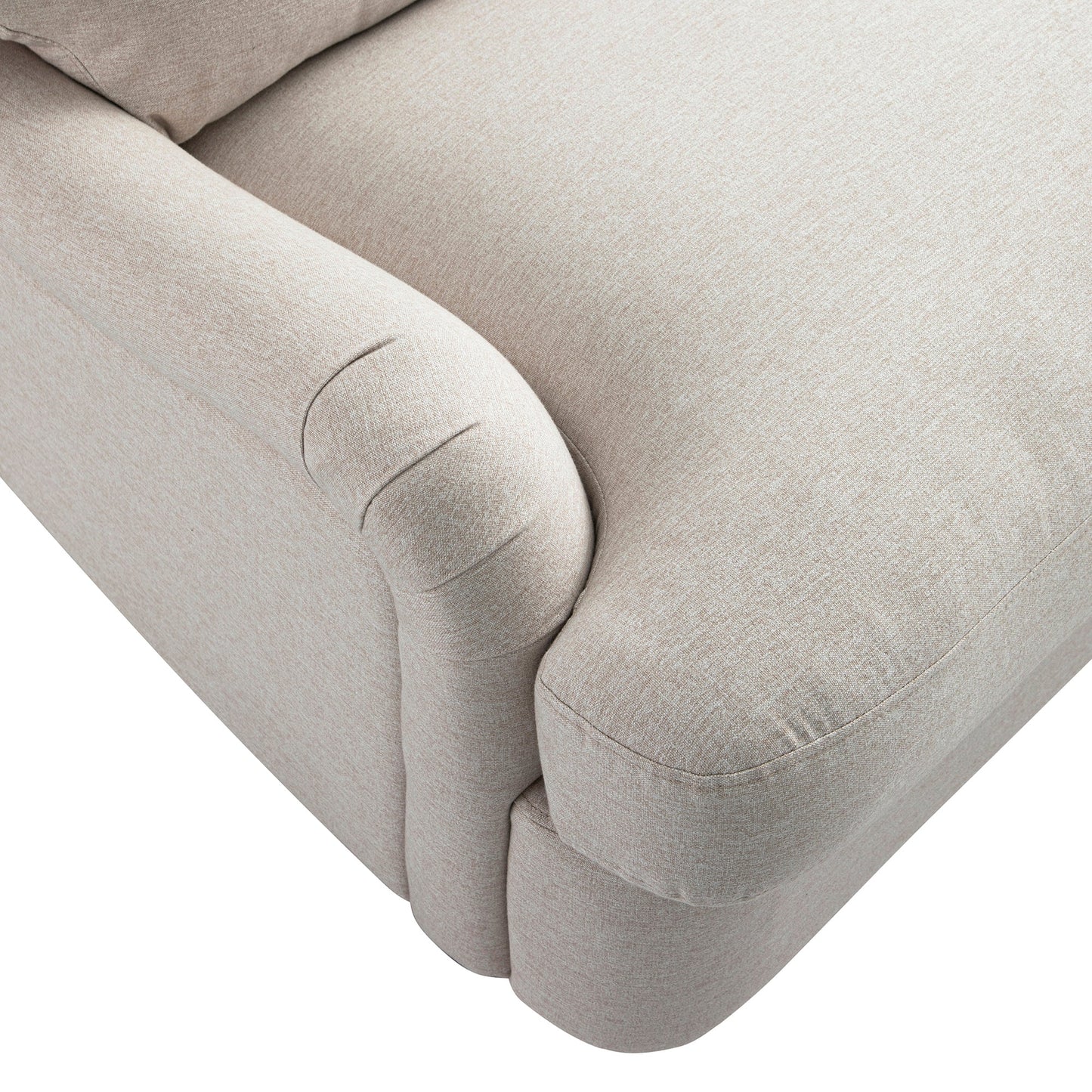 Canapé-lit 3 places en tissu avoine Daphnis