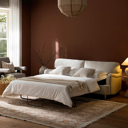 Canapé-lit 3 places en tissu avoine Daphnis