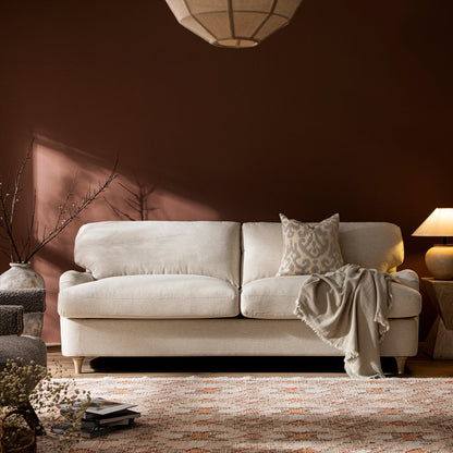 Canapé-lit 3 places en tissu avoine Daphnis