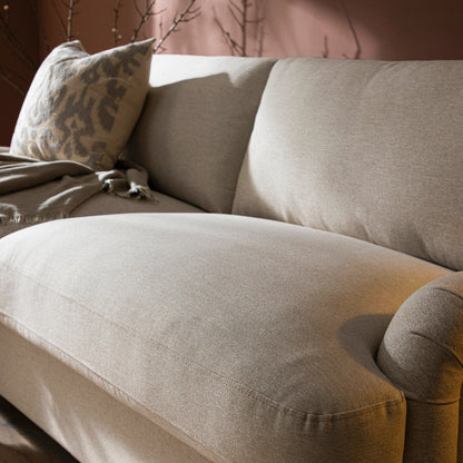 Canapé-lit 3 places en tissu avoine Daphnis