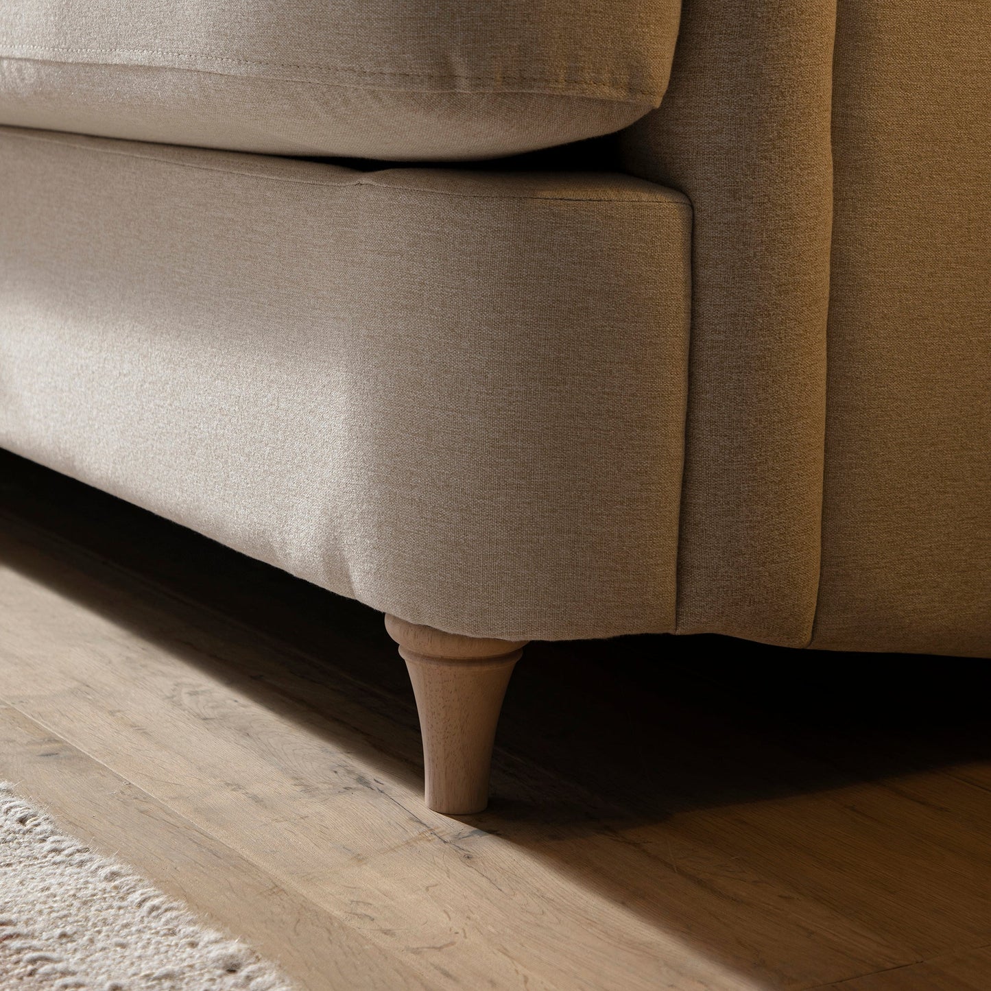 Canapé-lit 3 places en tissu avoine Daphnis