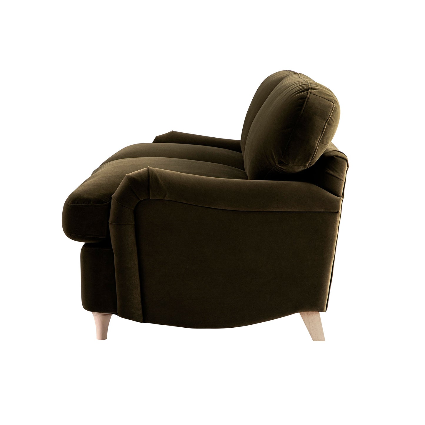 Canapé-lit 3 places en velours aux algues Daphnis