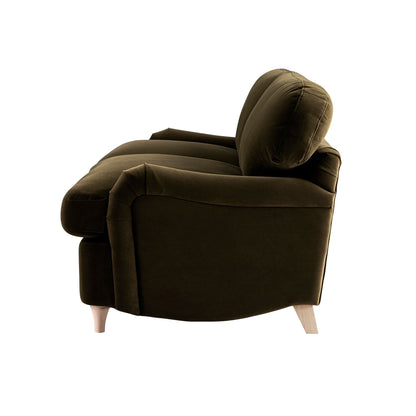 Canapé-lit 3 places en velours aux algues Daphnis