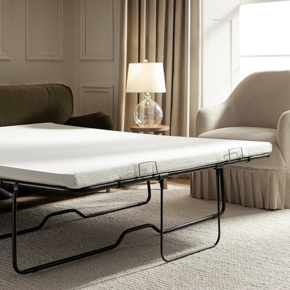 Canapé-lit 3 places en velours aux algues Daphnis