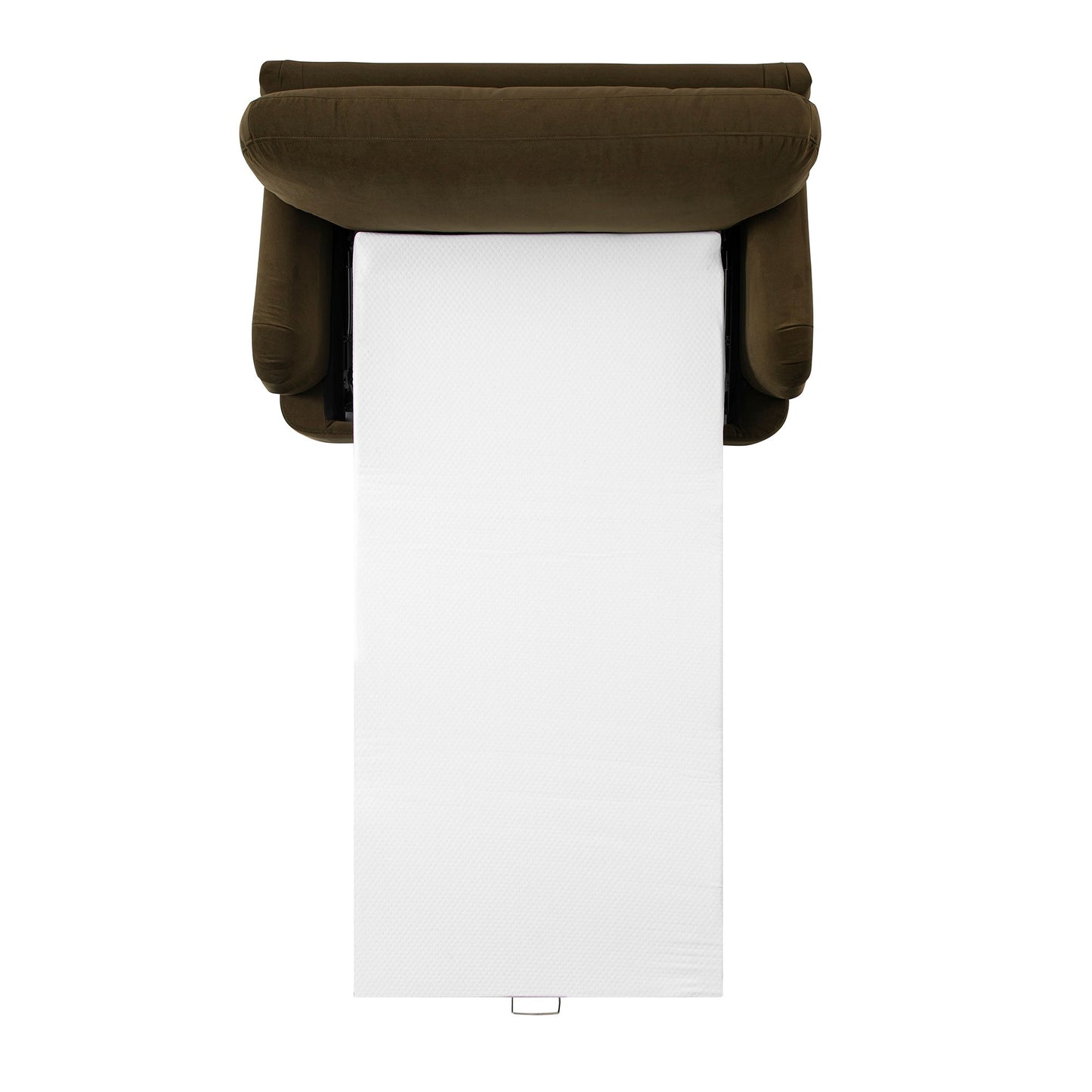 Canapé-lit en velours d'algues Daphnis, causeuse