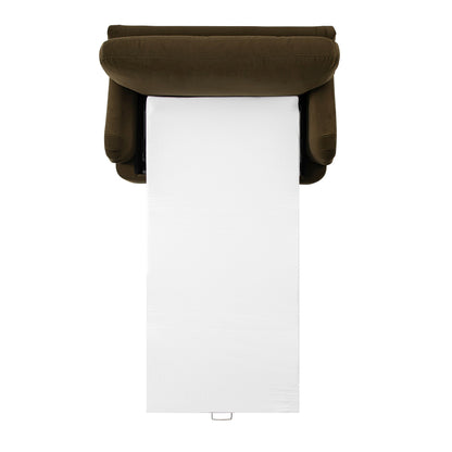 Canapé-lit en velours d'algues Daphnis, causeuse