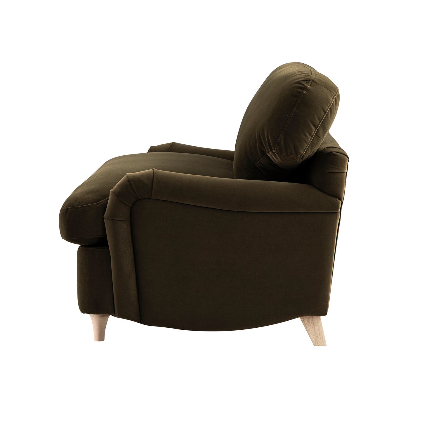 Canapé-lit en velours d'algues Daphnis, causeuse