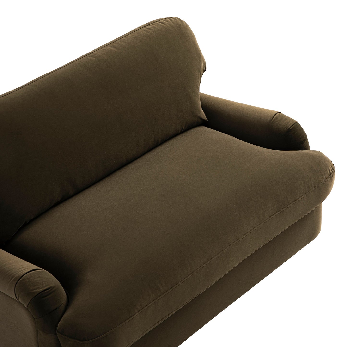 Canapé-lit en velours d'algues Daphnis, causeuse