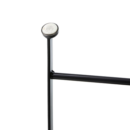 Ensemble bistro pliant en métal d'extérieur Glitzhome, 3 pièces : table et chaises de patio