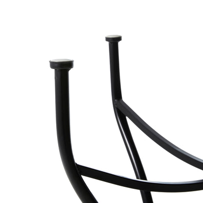 Ensemble bistro pliant en métal d'extérieur Glitzhome, 3 pièces : table et chaises de patio