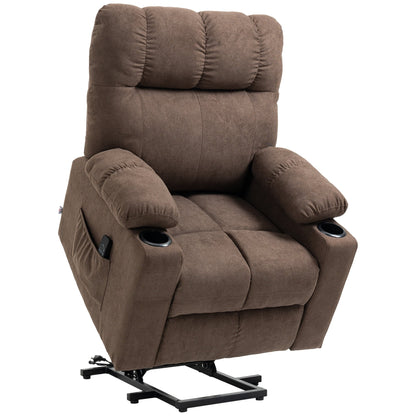 Fauteuil releveur électrique HOMCOM pour personnes âgées, fauteuil inclinable surdimensionné pour salon avec télécommande