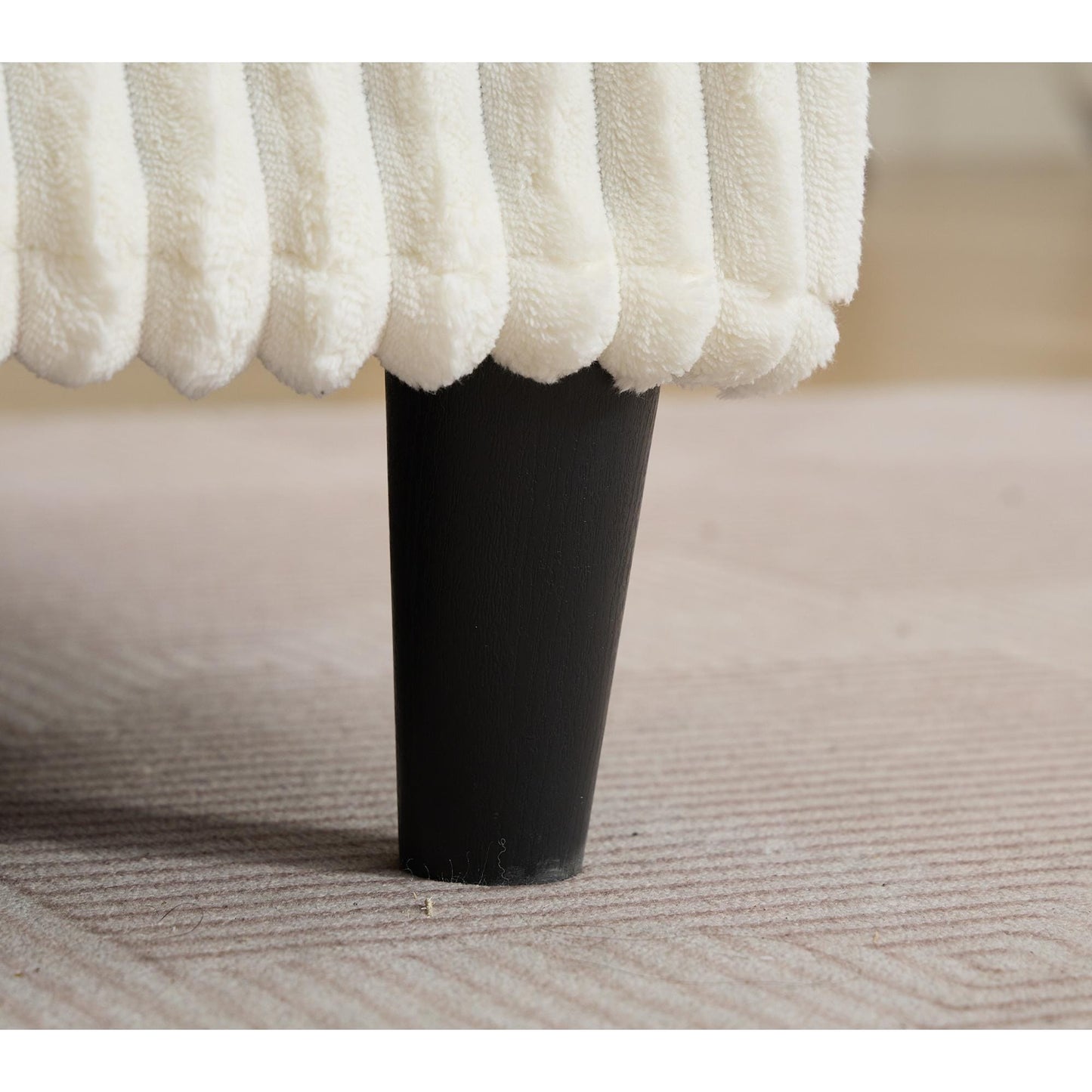 Canapé-lit surdimensionné Harmonia 109 W en velours côtelé, méridienne double profonde avec 4 coussins