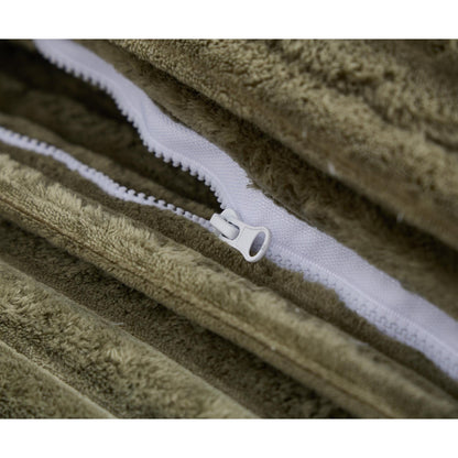 Canapé-lit surdimensionné Harmonia 109 W en velours côtelé, méridienne double profonde avec 4 coussins