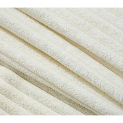 Canapé-lit surdimensionné Harmonia 109 W en velours côtelé, méridienne double profonde avec 4 coussins