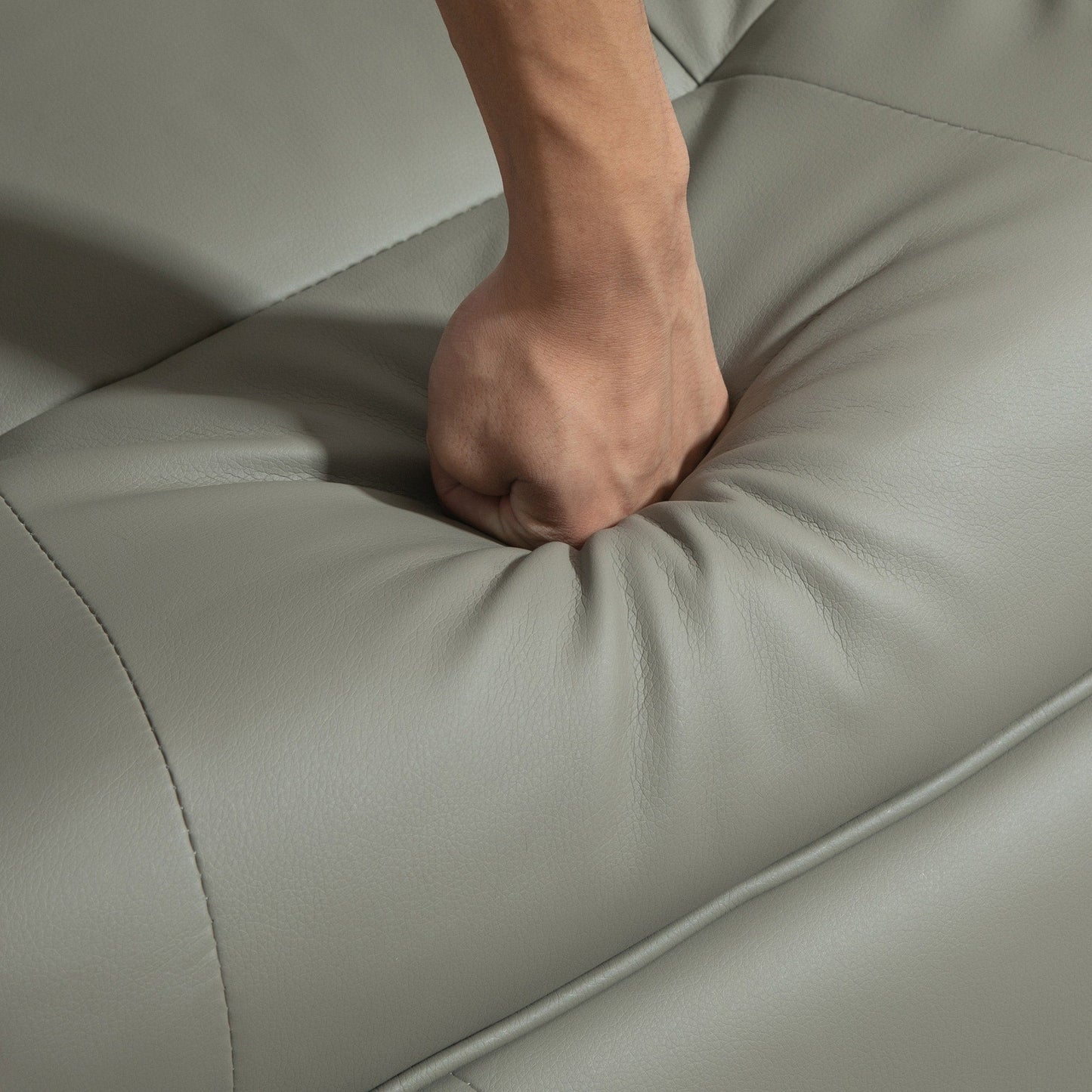 Fauteuil inclinable HomCom en similicuir, réglable, pivotant et à base manuelle, avec repose-pieds confortable et relaxant