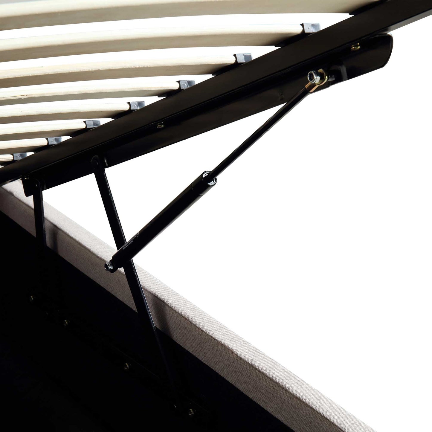 Lit coffre ottoman en tissu Hadley Stone