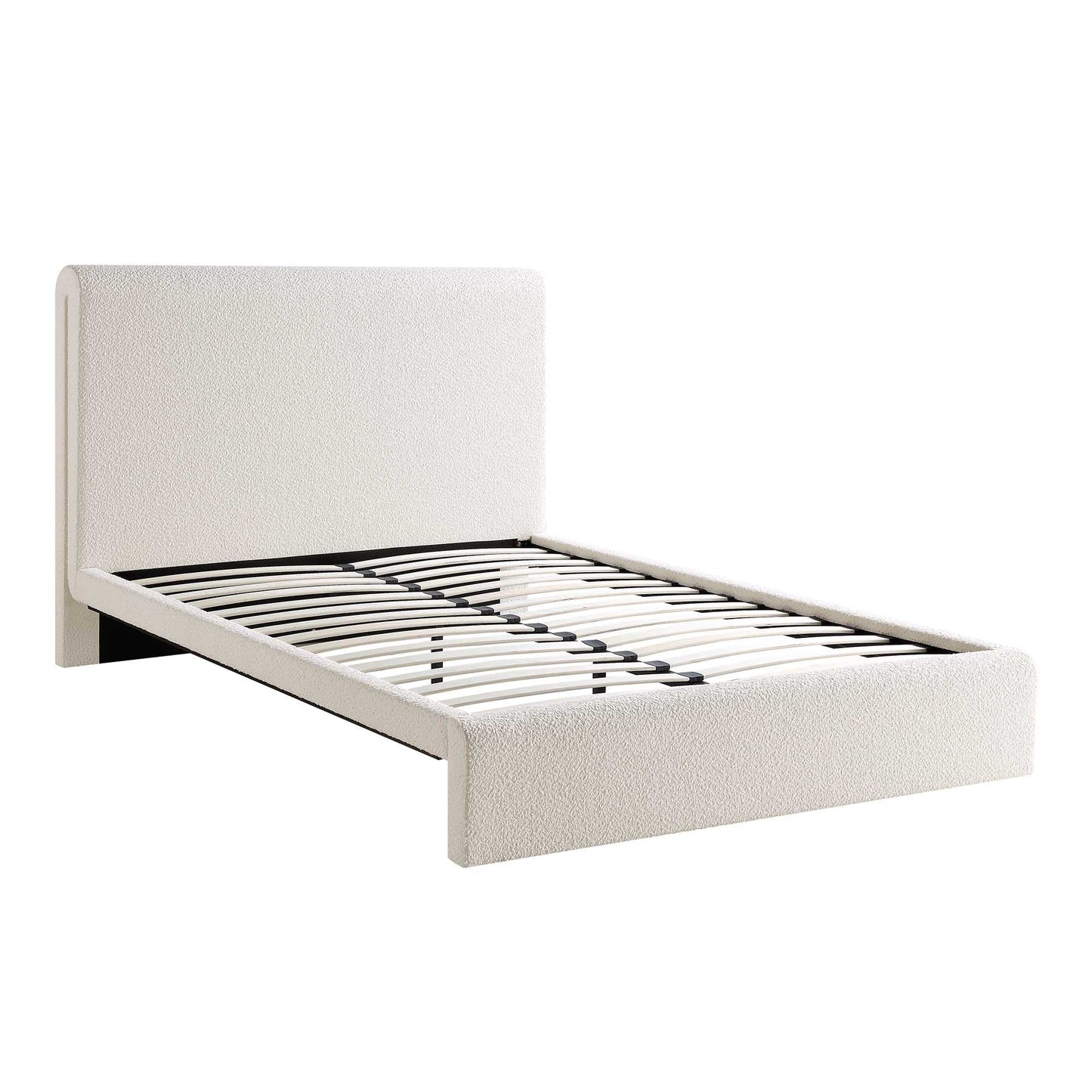 Lit incurvé Hampstead Ecru Boucle