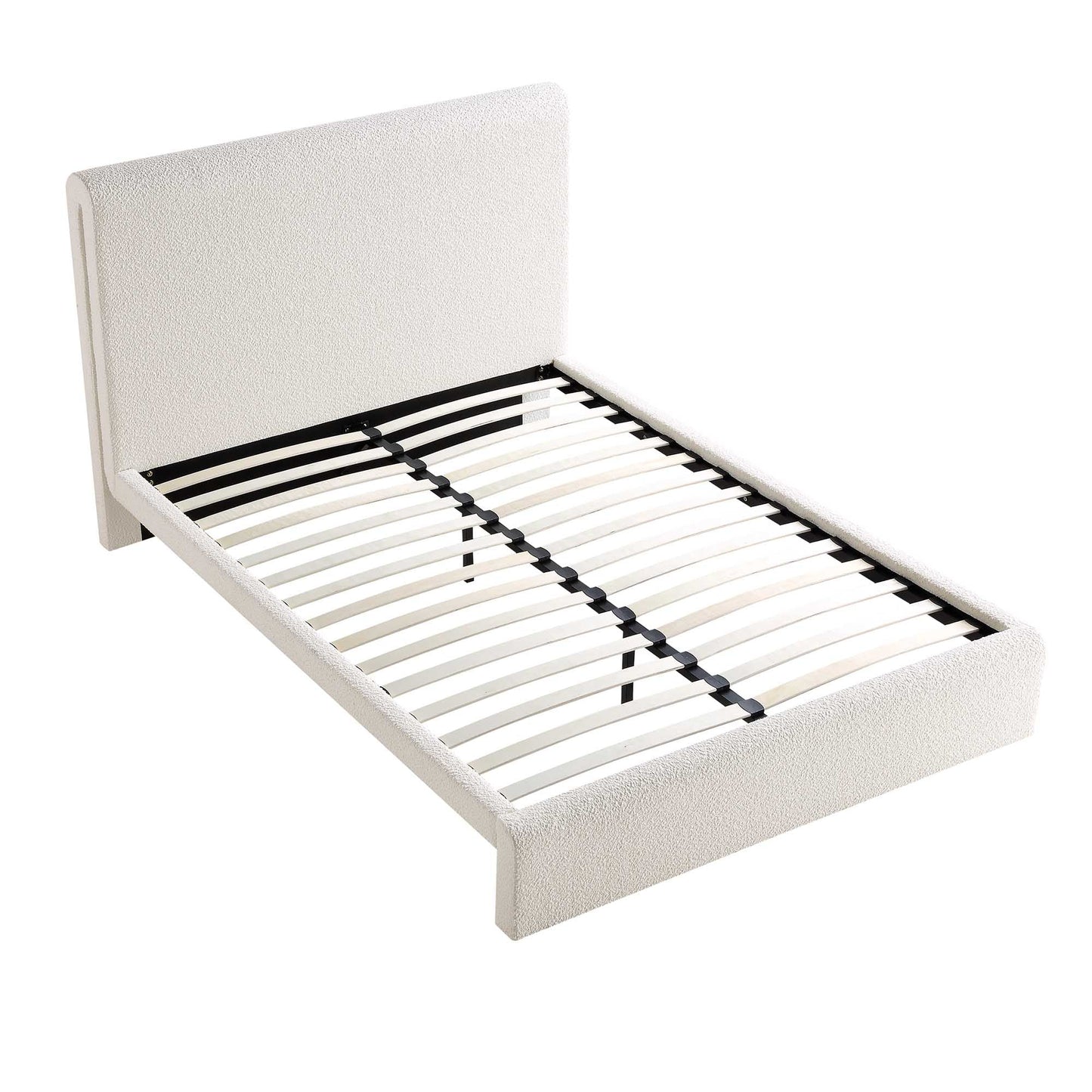 Lit incurvé Hampstead Ecru Boucle