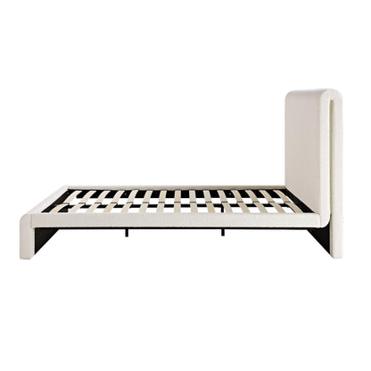 Lit incurvé Hampstead Ecru Boucle