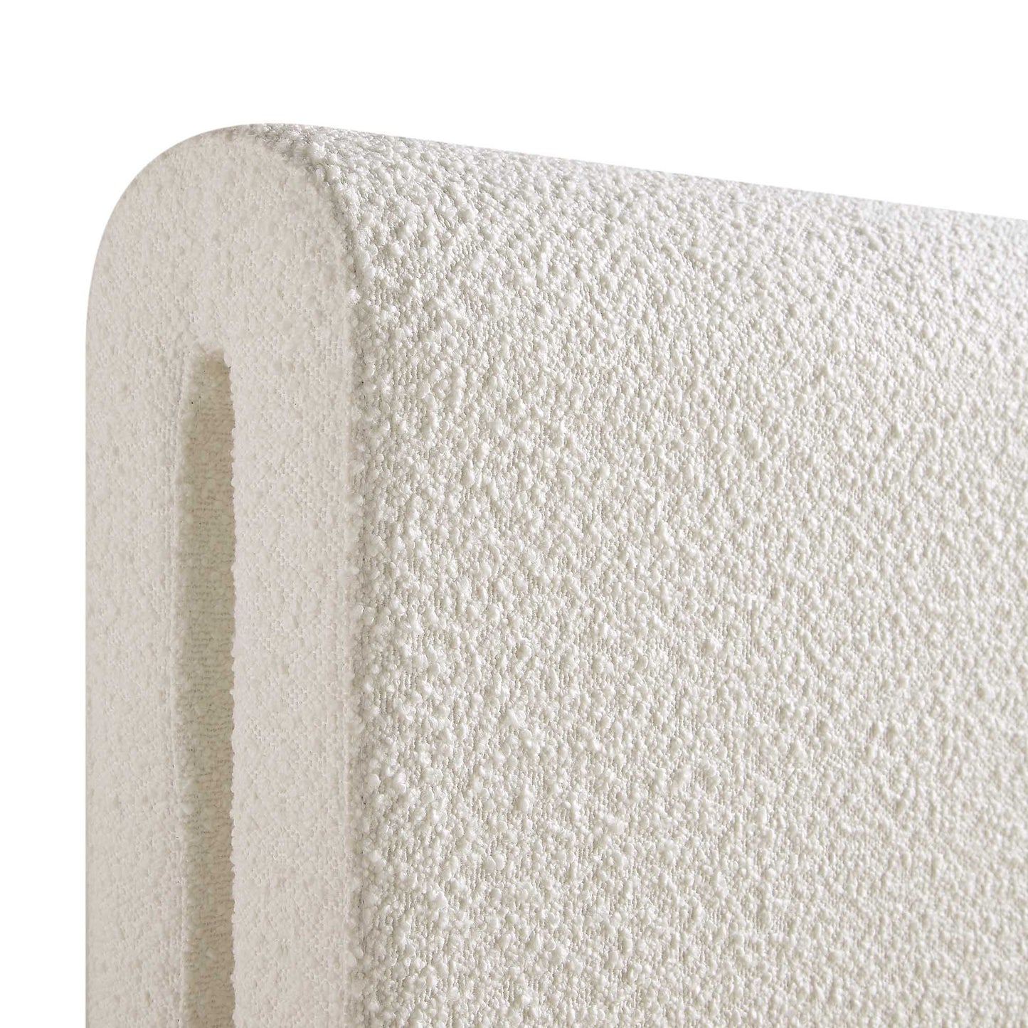 Lit incurvé Hampstead Ecru Boucle