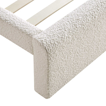 Lit incurvé Hampstead Ecru Boucle