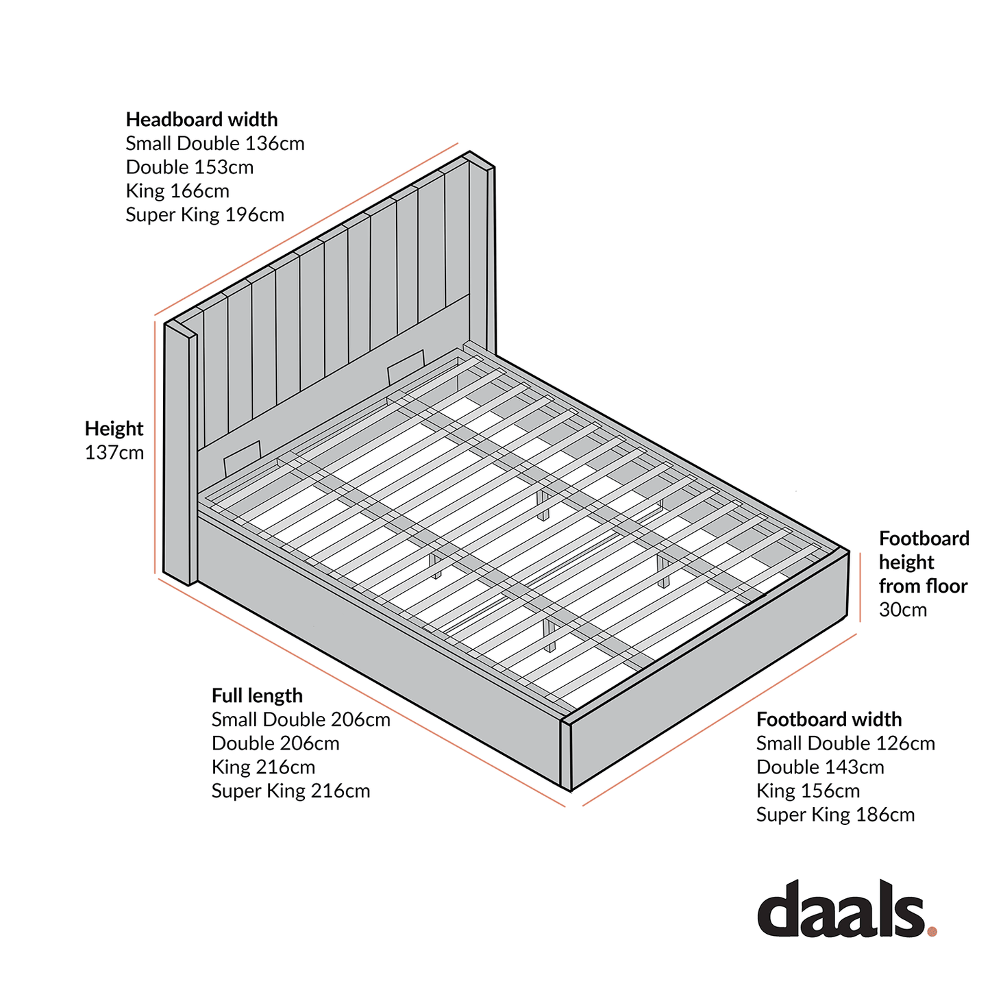 Lit de rangement ottoman en tissu Wilton Warm Stone