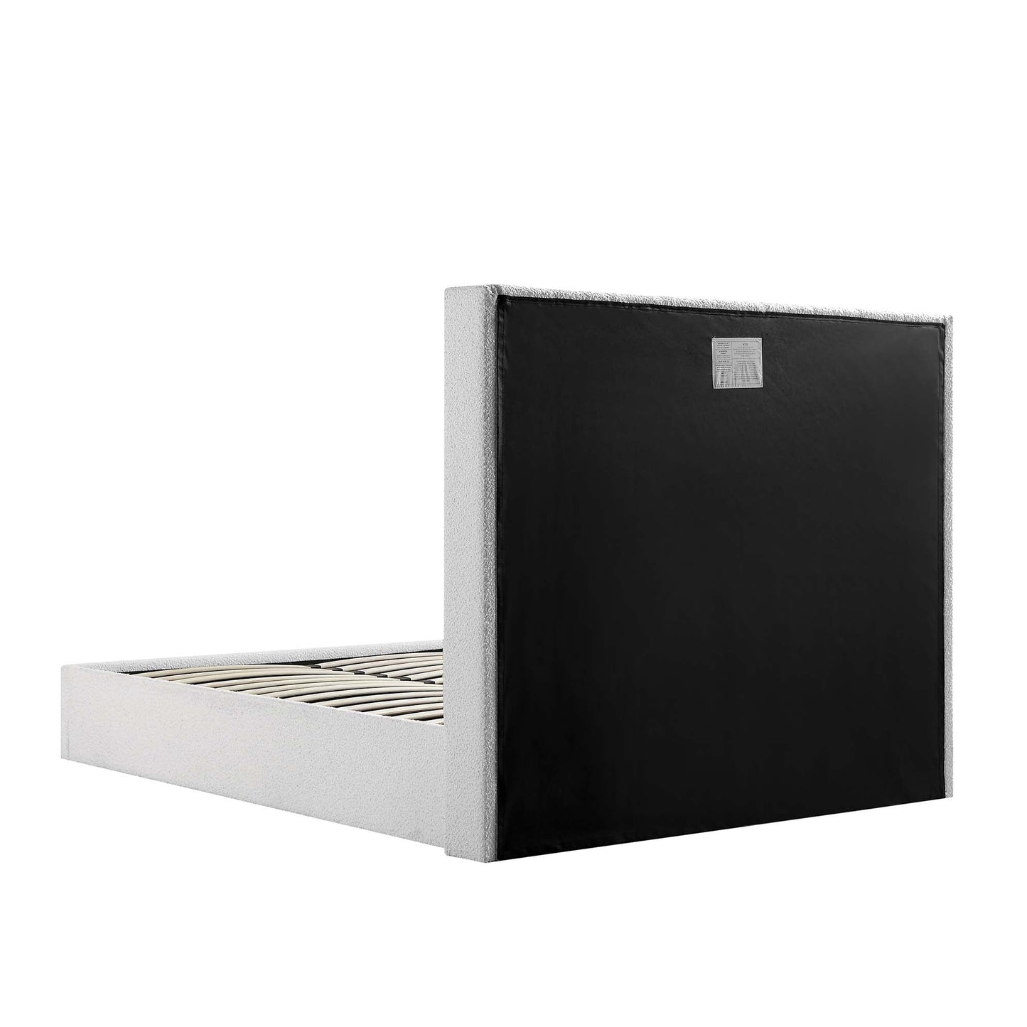 Lit de rangement ottoman Wilton White Boucle