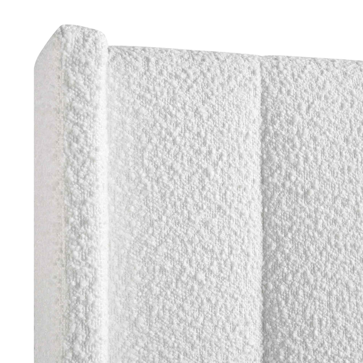 Lit de rangement ottoman Wilton White Boucle