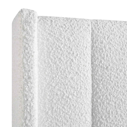 Lit de rangement ottoman Wilton White Boucle