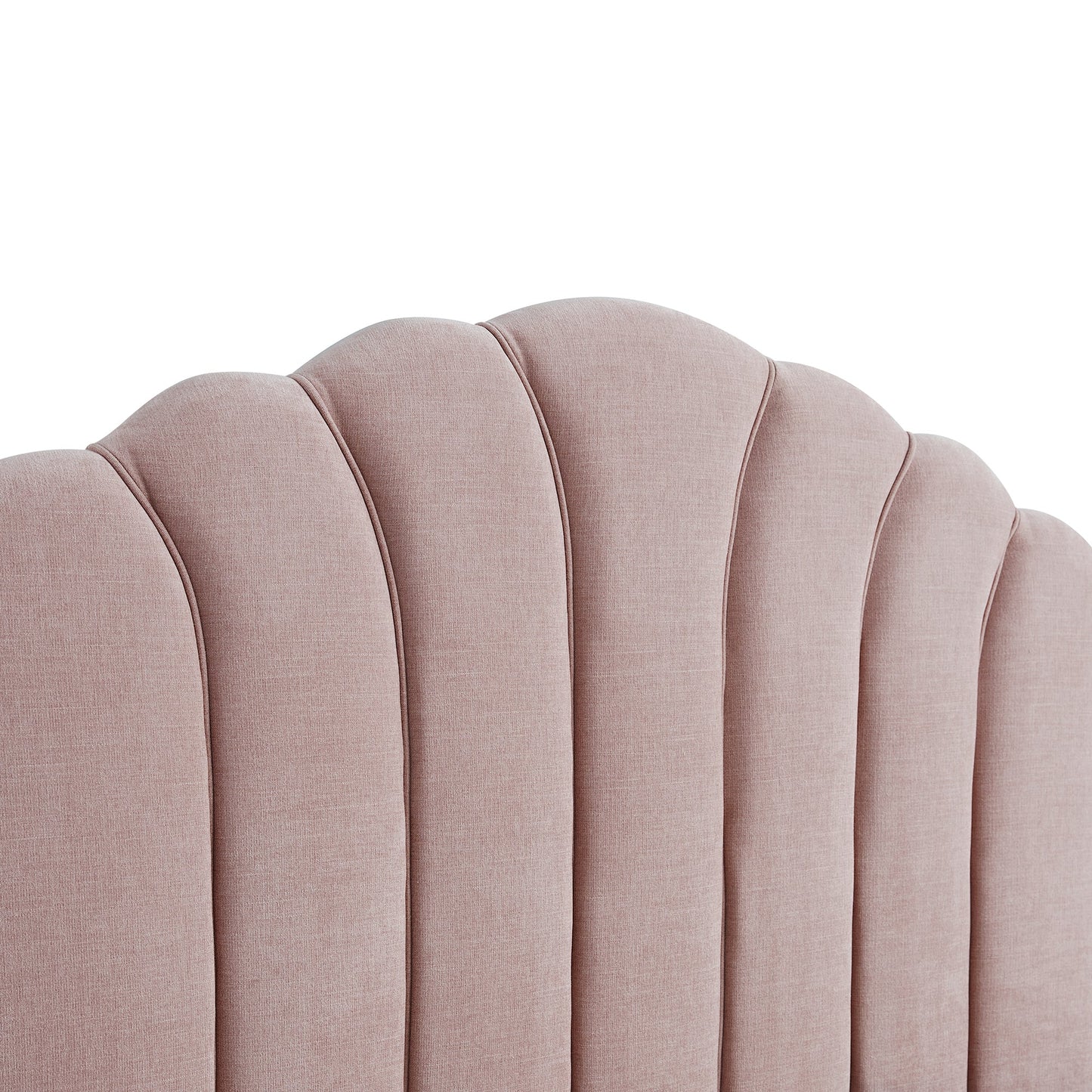 Lit coffre ottoman Hana, chenille rose pétale