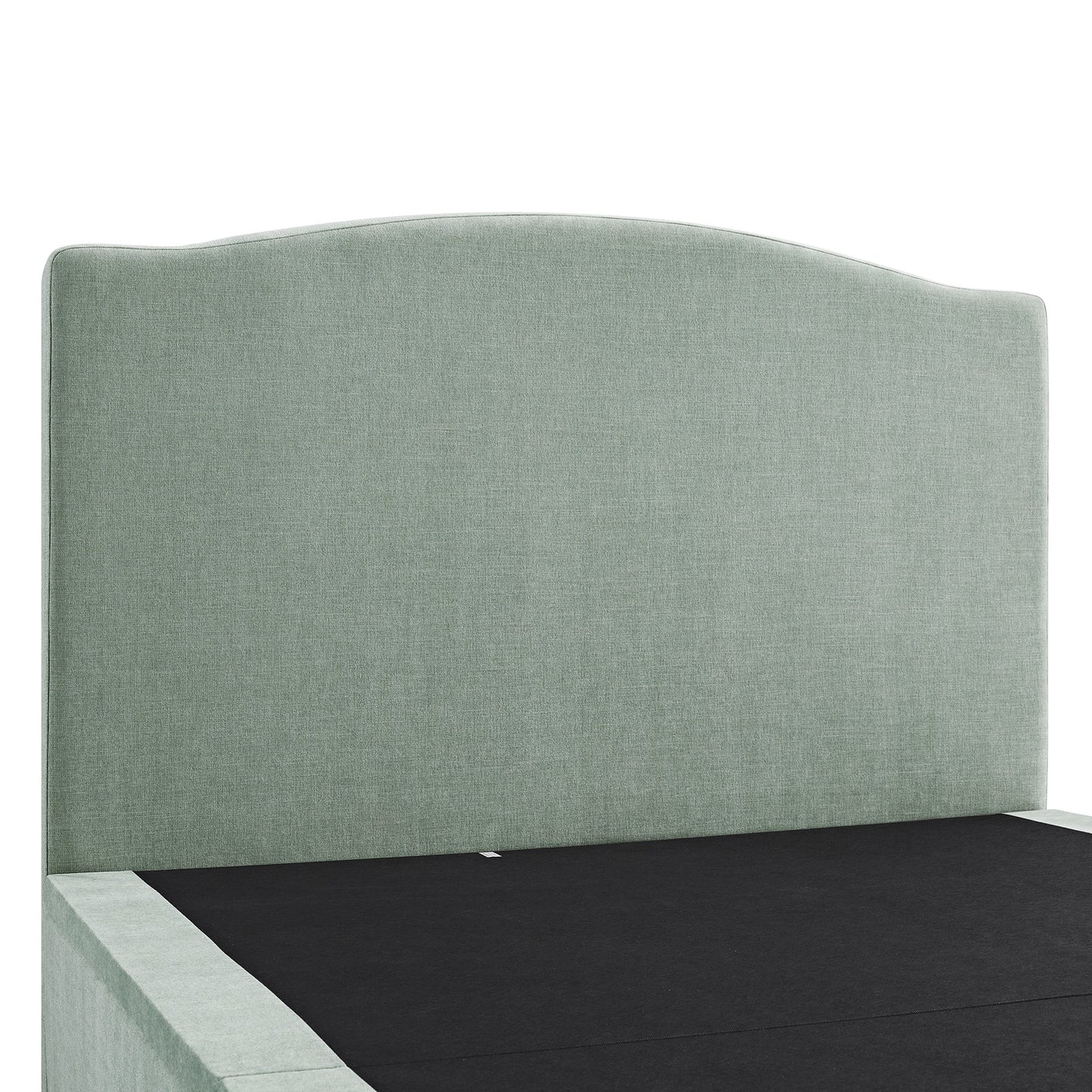 Lit ottoman rembourré Chilworth avec rangement, chenille vert d'eau