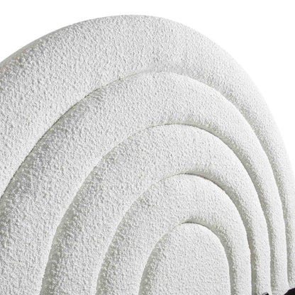 Lit de rangement ottoman Archer White Boucle