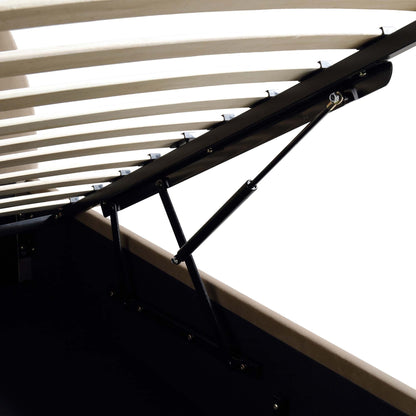 Lit coffre ottoman en velours de vison Archer