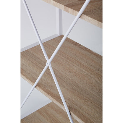 Bureau informatique à 4 niveaux, couleur naturelle