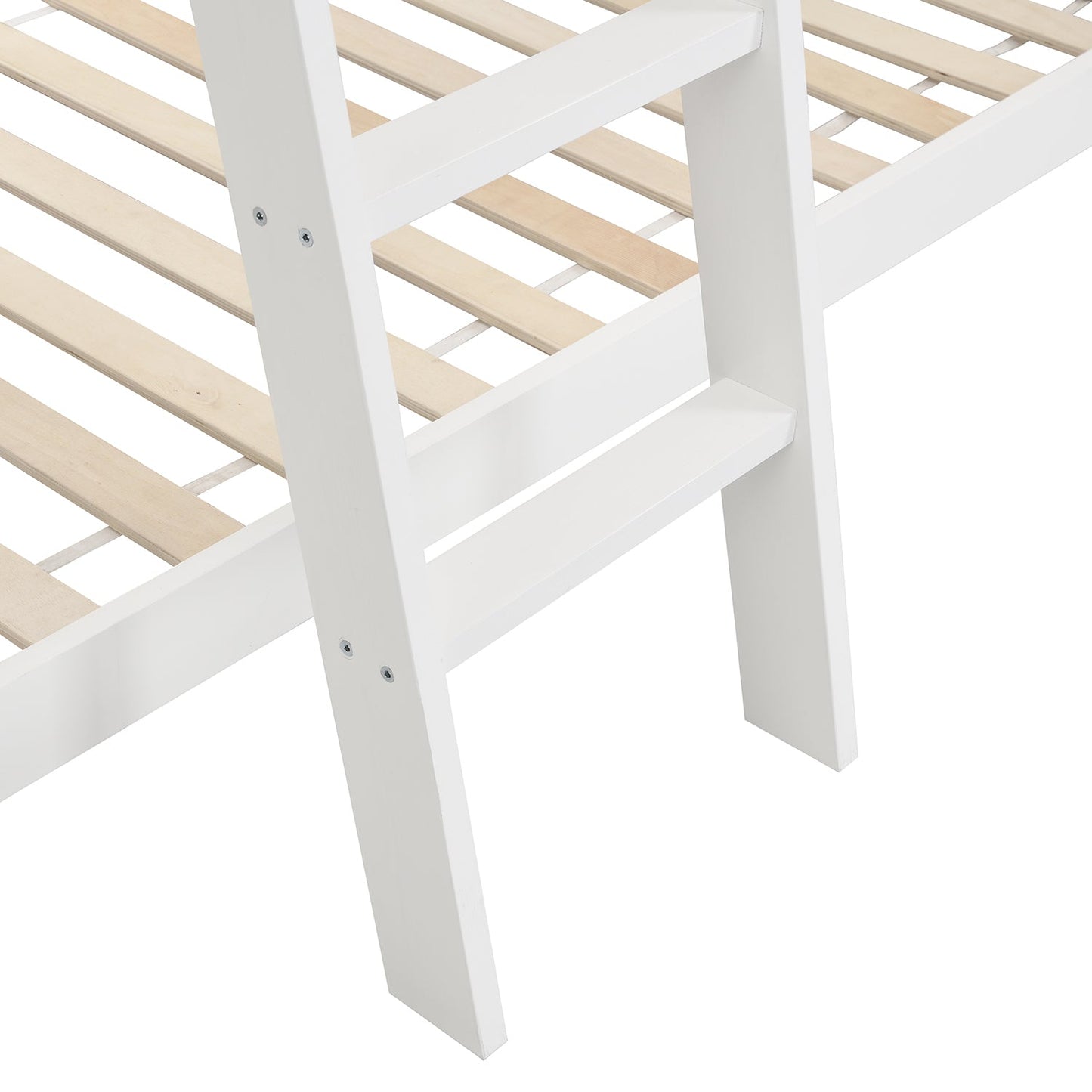 Lit superposé pour enfant Newton White en bois massif