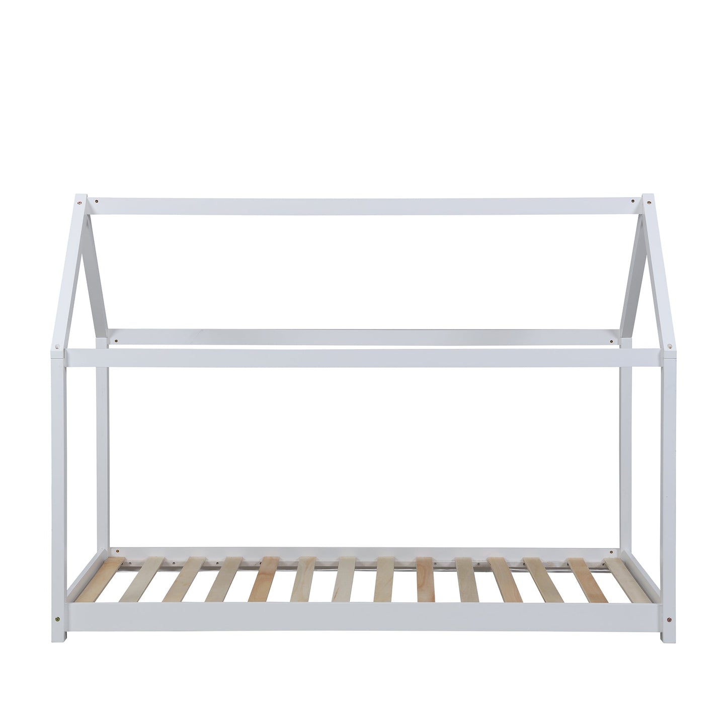 Lit cabane pour enfant en bois massif Bethwin blanc