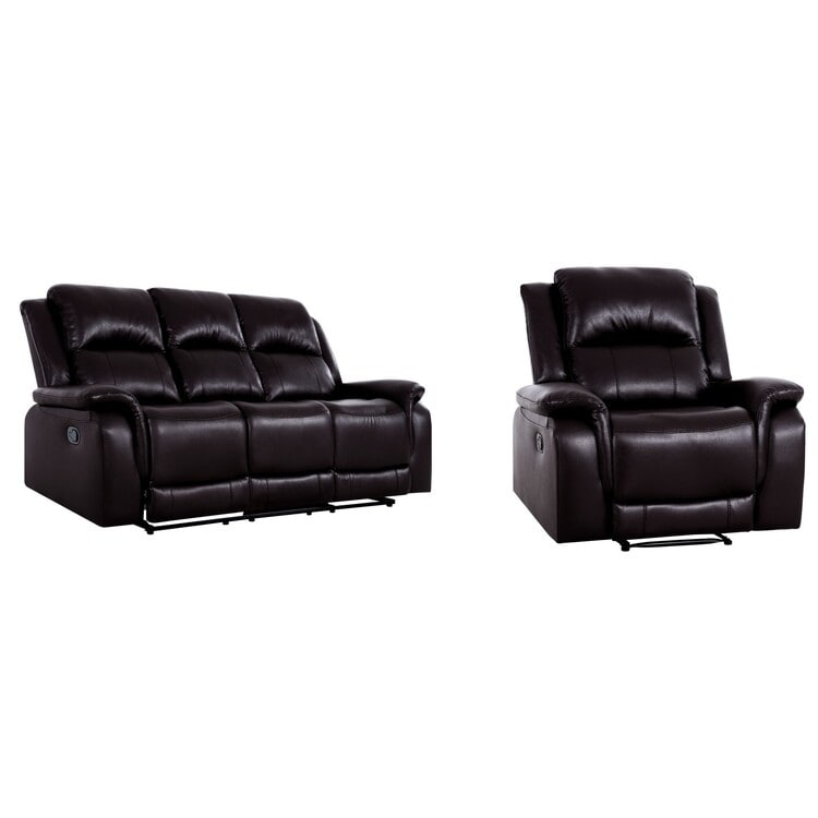 Collection de canapés inclinables manuels en cuir pour salon, meubles inclinables en cuir pour bureau à domicile et salon