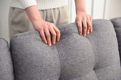 Grand canapé-lit 4 places avec rangement Brunswick en gris foncé