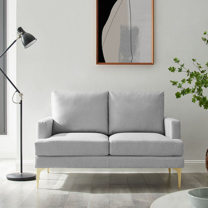 Canapé 2 places en tissu gris Haven