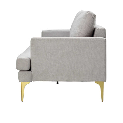 Canapé 3 places en tissu gris Haven